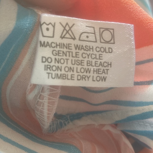 Rachel Zoe striped front side tie sleeveless blouse - Picture 10 of 11